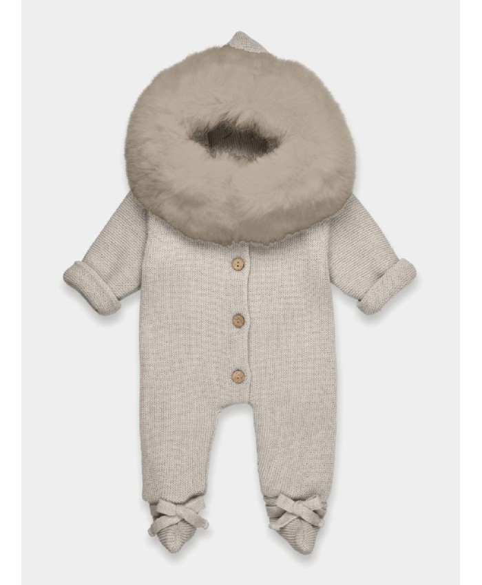 Mac Ilusion  Knitted Pram Suit Whit Hood and lining BUZO